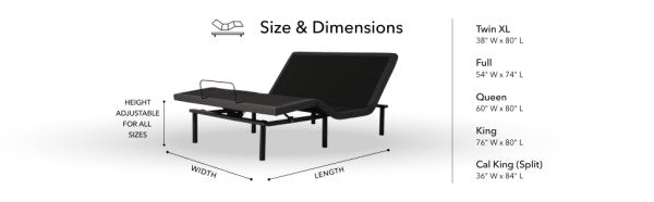 Baselogic Silver Adjustable Bed Base
